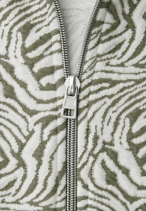 Wzorzysta kurtka Lichen Green