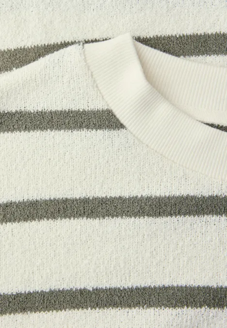 T-shirt à manches longues et col rond Loose Fit Lichen Green