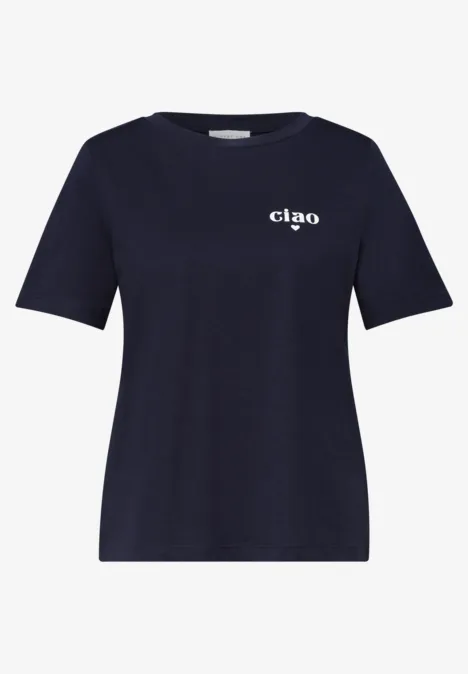 Basic Shirt met gedetailleerde print midnight muse