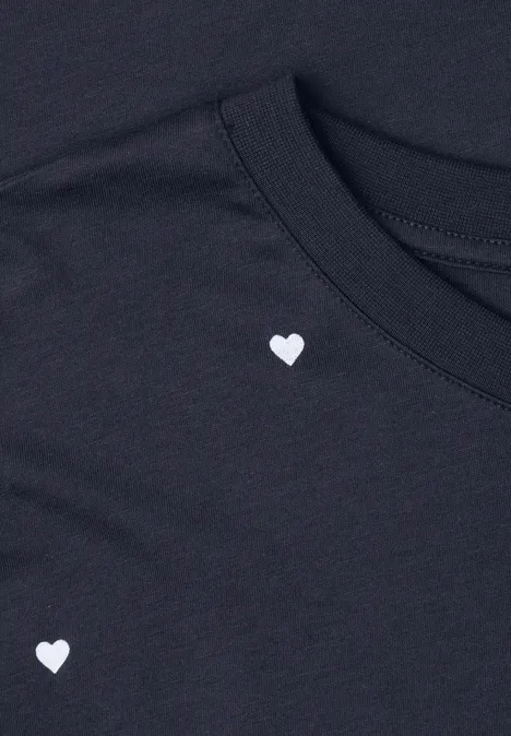 T-Shirt mit Rundhals und Herzprint midnight muse T-Shirt mit Rundhals und Herzprint midnight muse