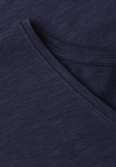 Shirt met hangende schouder in jersey midnight muse