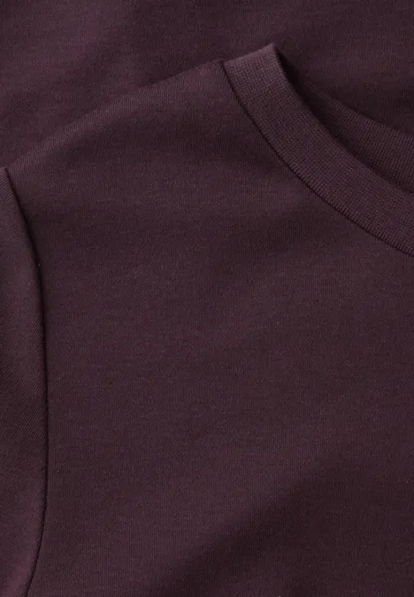 T-shirt basique à col rond et manches courtes very berry