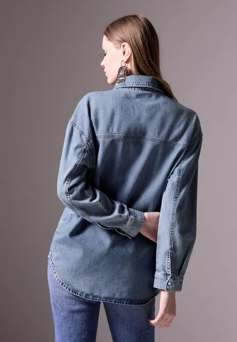 Jeansbluse Light Blue Wash