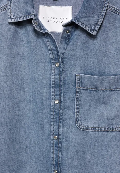 Jeansbluse Light Blue Wash