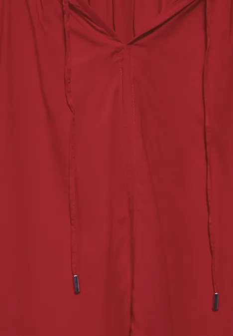 Bluse mit Raffungen urban red