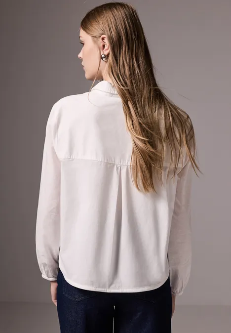 Bluse im Loose Fit White