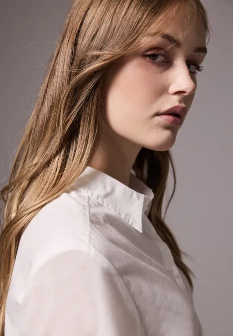 Bluse im Loose Fit White