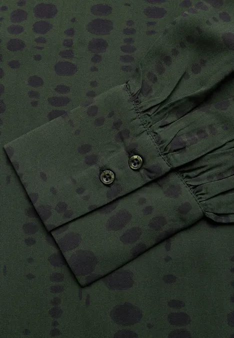 Raglan-Bluse oil green