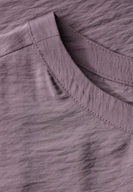 Bluse mit Seiten-Schlitzen hazy rose