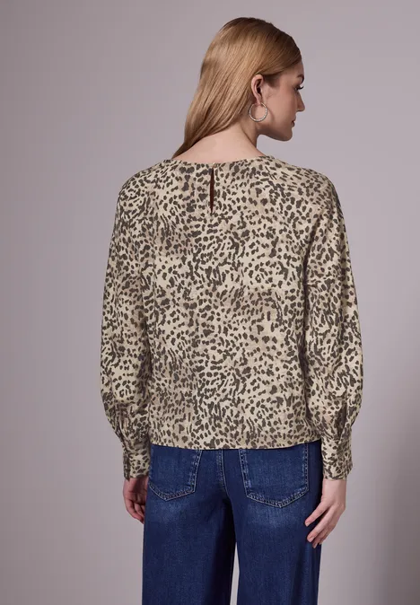 Leo Raglan Bluse creamy brown