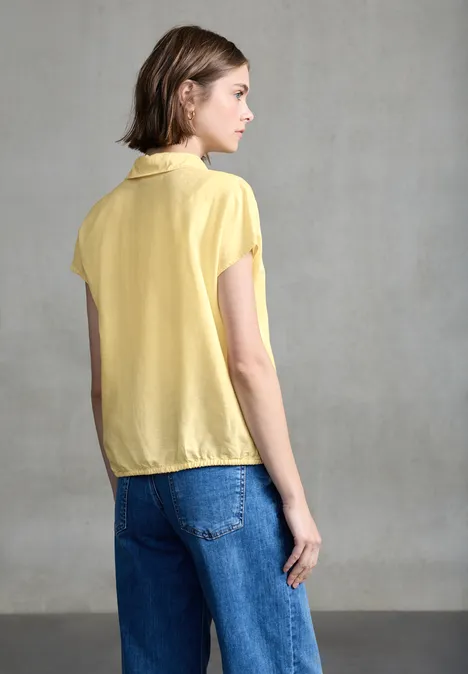 Leinenmix Hemdbluse blend yellow