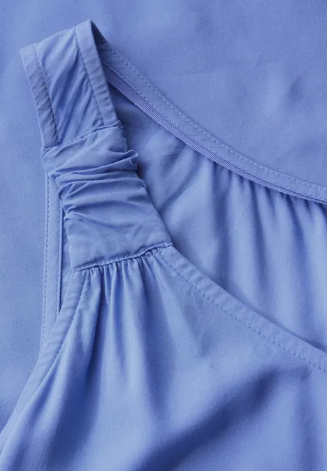Blusentop mit Knotendetail sunset blue