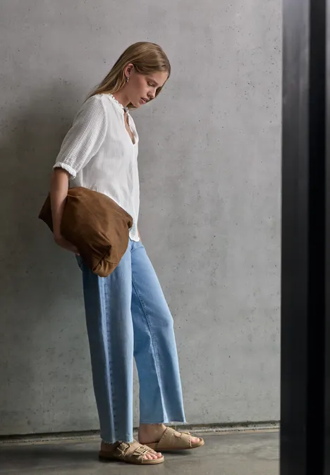 Musselin Tunika off white