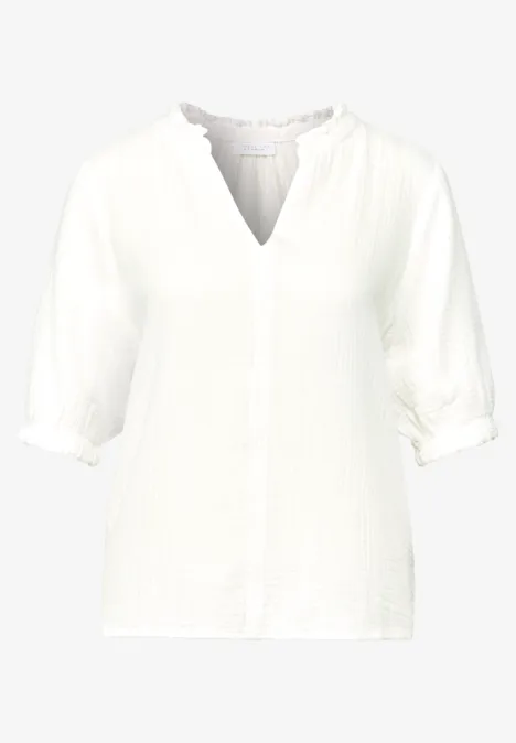 Musselin Tunika off white