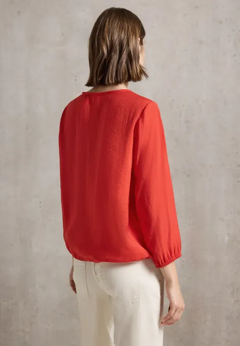 Tunika in Unifarbe mandarin red