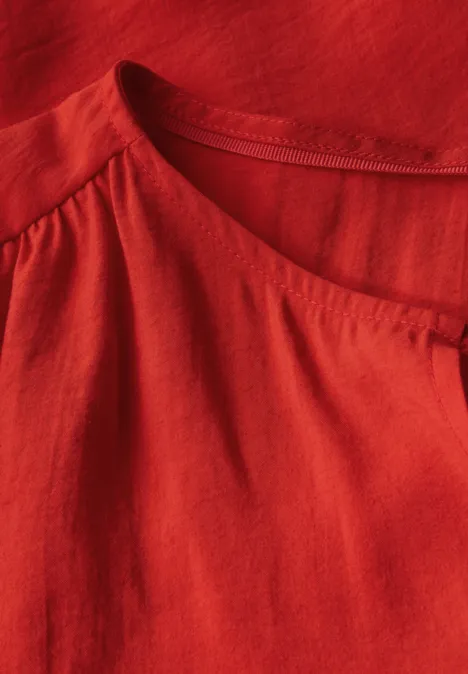 Tunika in Unifarbe mandarin red