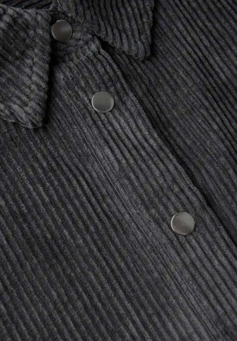 Softe Cord Hemdbluse shore grey