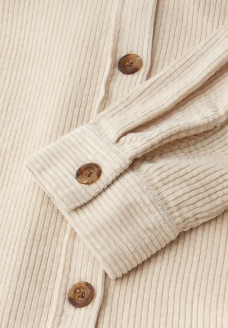 Cord-Hemdbluse Soft Fawn Beige