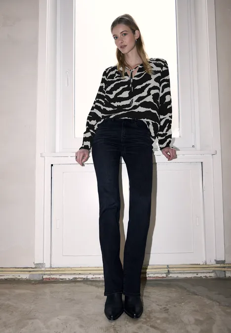 Tunique zébrée avec rubans flint grey Tunique zébrée avec rubans flint grey