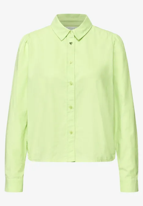 Sztruksowa bluzka koszulowa null