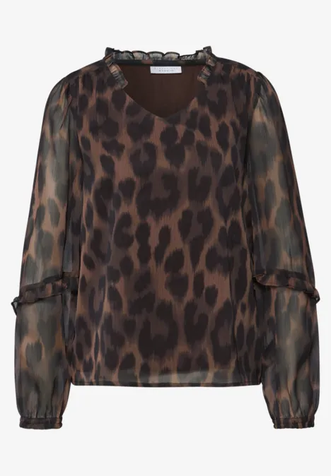 Leeuw chiffon tuniek Black