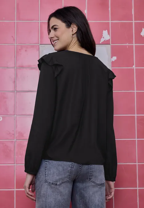 Tunique à volants Black