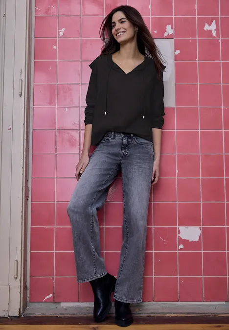 Tunique à volants Black