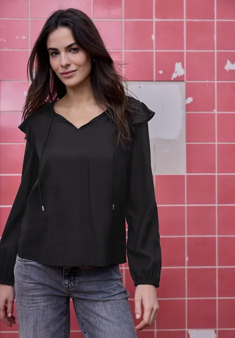 Tunique à volants Black