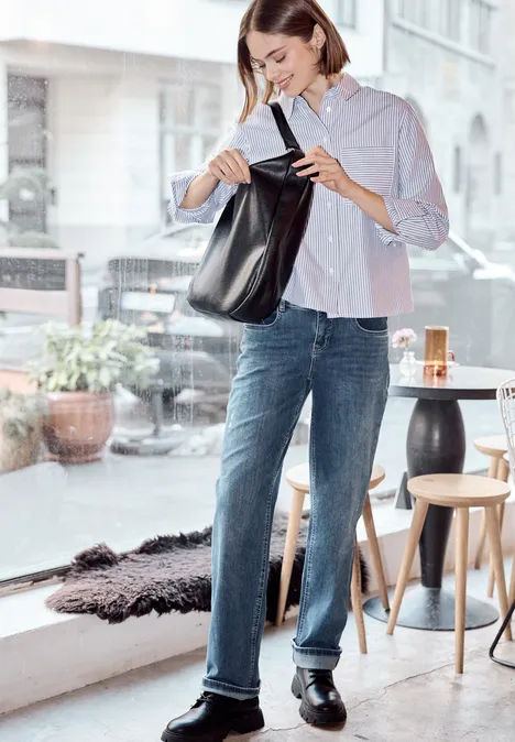 Gestreifte Hemdbluse original blue