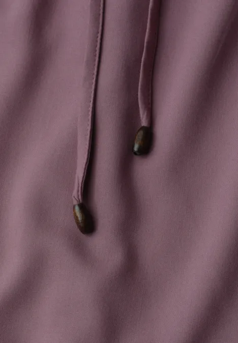 Blouse met losse schouders en gespleten hals hazy rose