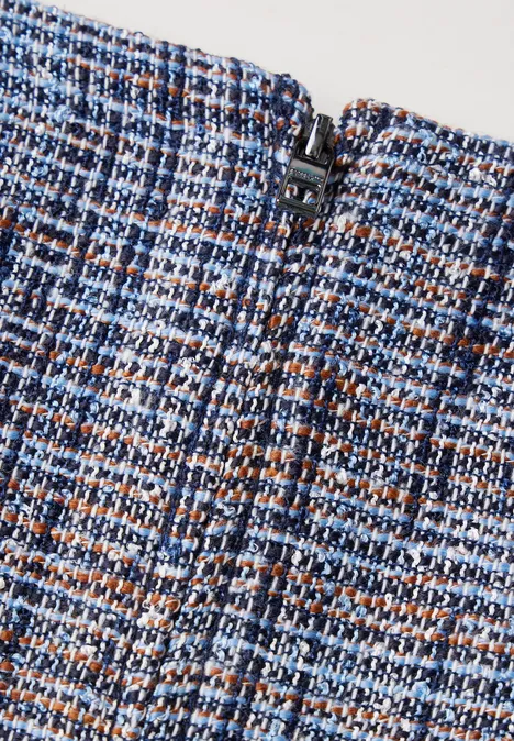 Bouclé Rock silver lake blue