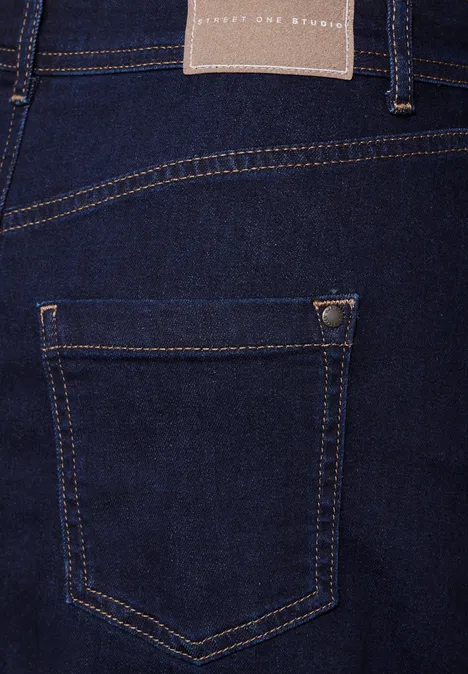 Midi-Jeansrock Rinse washed