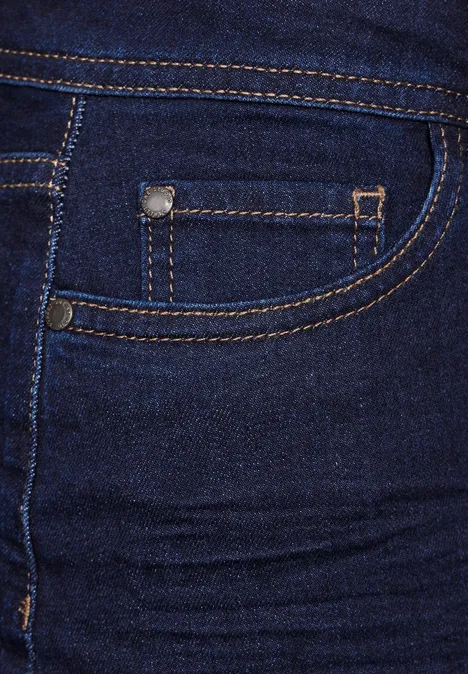 Midi-Jeansrock Rinse washed