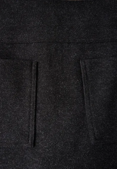 Rock in Woll-Optik anthracite melange