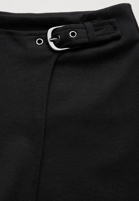 Skort in Unifarbe Black