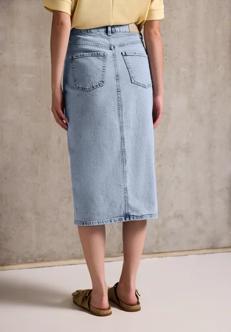 Jupe en jean bleached Ultrableached wash