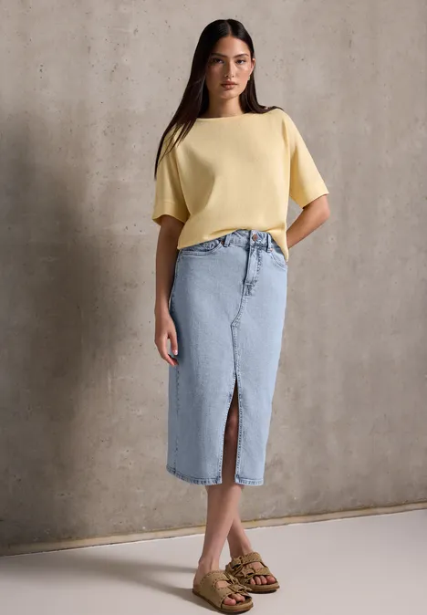 Jupe en jean bleached Ultrableached wash