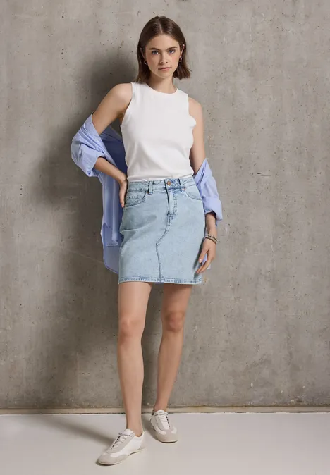Jeansrock im Bleached-Look Ultrableached wash