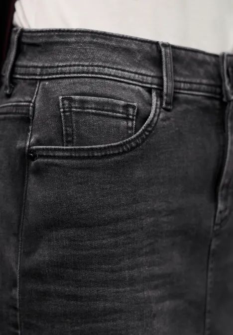 Midi Jeansrock Authentic Black Washed