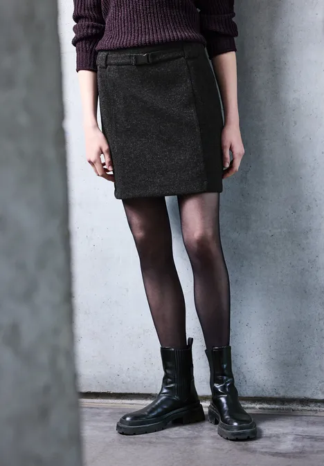 Rock in Woll-Optik anthracite melange