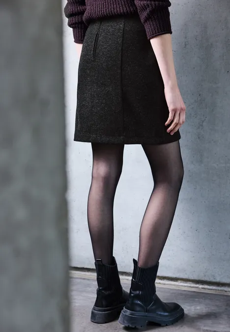 Rock in Woll-Optik anthracite melange