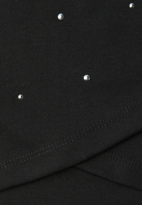 Kokerrok met studs Black Kokerrok met studs Black