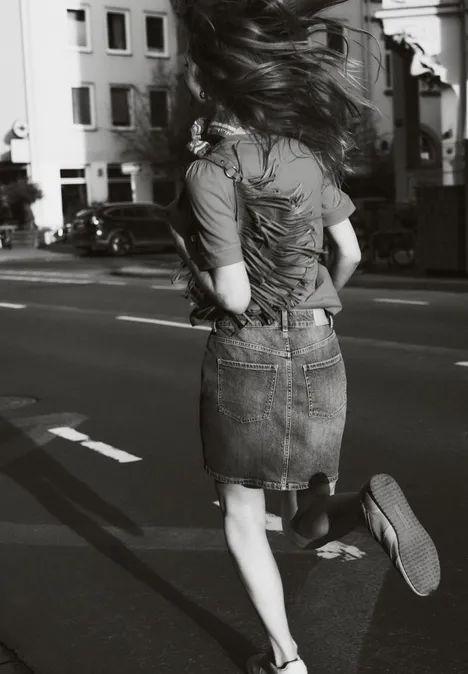 Kurzer Jeansrock im High Waist Fit light mid blue washed Kurzer Jeansrock im High Waist Fit light mid blue washed