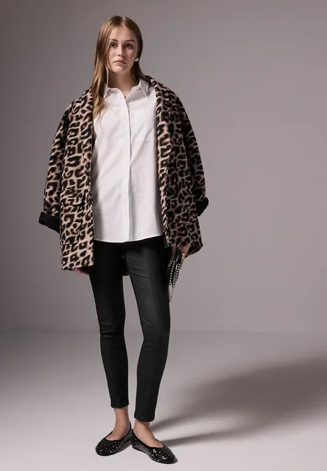 Hose im Leder-Look Black