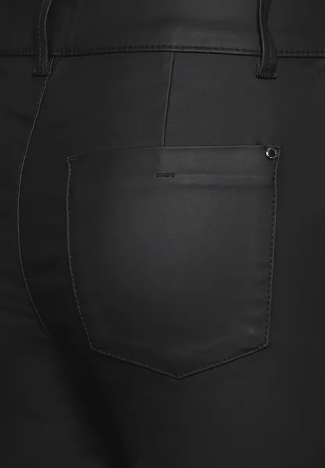 Hose im Leder-Look Black