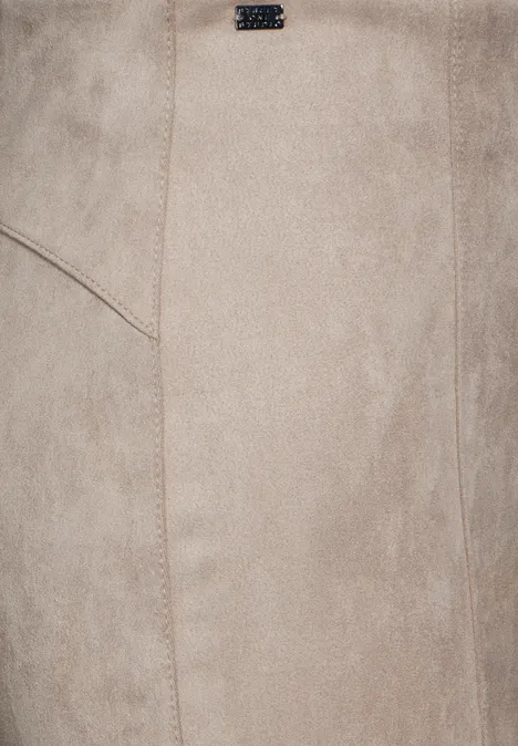 Velour Hose smooth sand beige