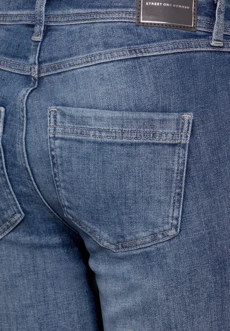 Skinny Flared Jeans Medium Blue authentic