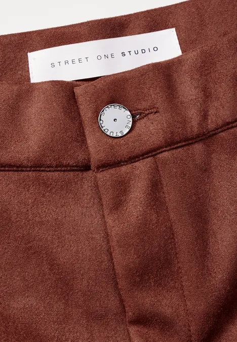 Velour Hose cherry brown