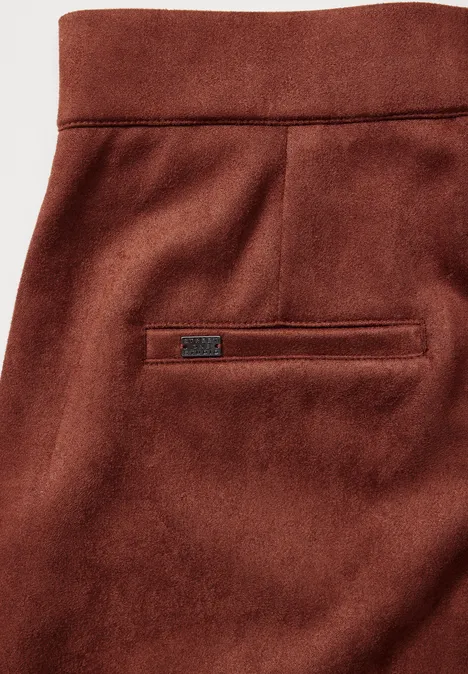 Velour Hose cherry brown