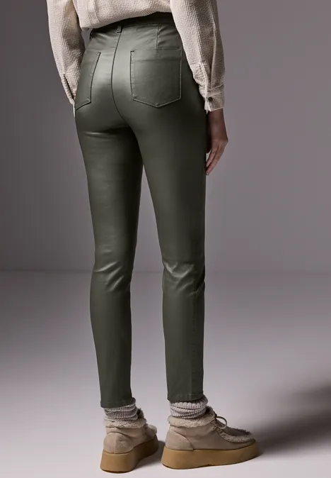 Beschichtete Hose dark laurel green